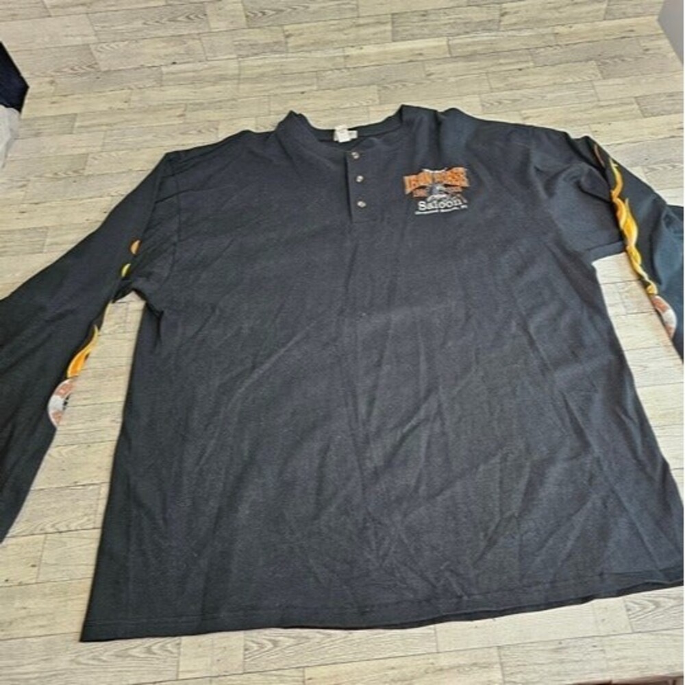 Vintage Iron Horse Saloon 25th Anniversary Motorcycle Tunic, Anvil Tag, Sz 2XL